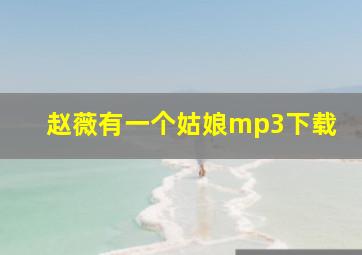 赵薇有一个姑娘mp3下载