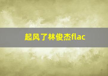 起风了林俊杰flac