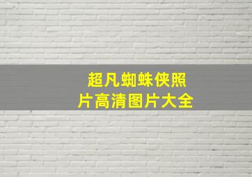 超凡蜘蛛侠照片高清图片大全