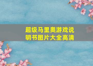 超级马里奥游戏说明书图片大全高清