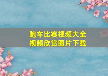 跑车比赛视频大全视频欣赏图片下载