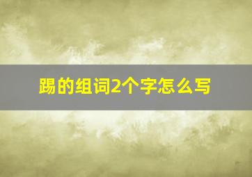 踢的组词2个字怎么写