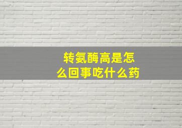 转氨酶高是怎么回事吃什么药