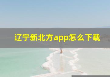 辽宁新北方app怎么下载