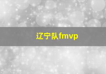 辽宁队fmvp