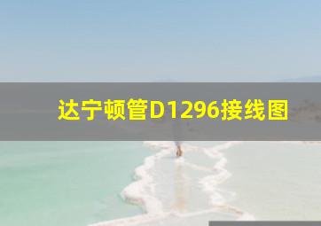 达宁顿管D1296接线图