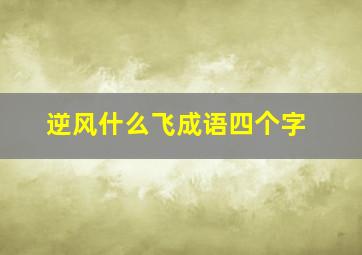 逆风什么飞成语四个字