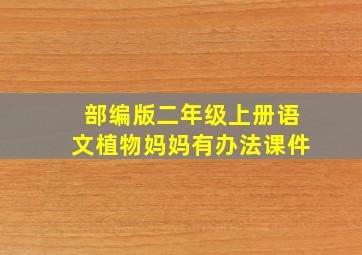 部编版二年级上册语文植物妈妈有办法课件