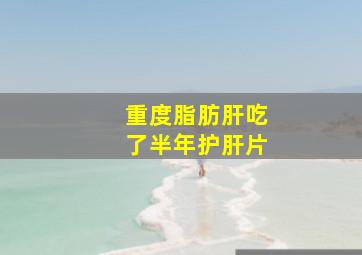 重度脂肪肝吃了半年护肝片