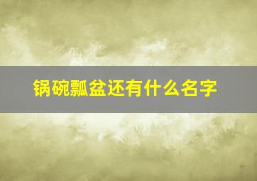 锅碗瓢盆还有什么名字