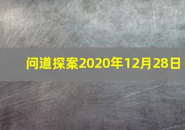 问道探案2020年12月28日