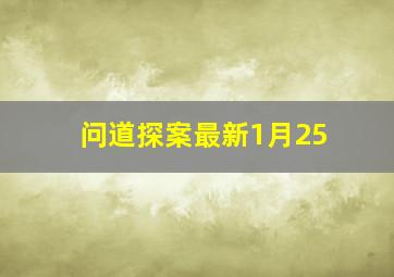 问道探案最新1月25