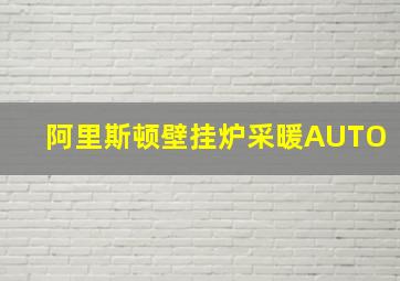 阿里斯顿壁挂炉采暖AUTO