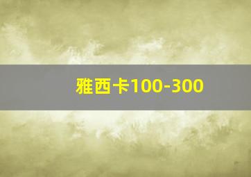 雅西卡100-300