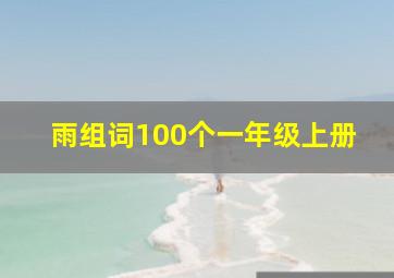 雨组词100个一年级上册