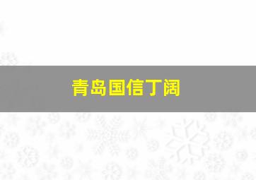 青岛国信丁阔