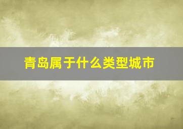 青岛属于什么类型城市