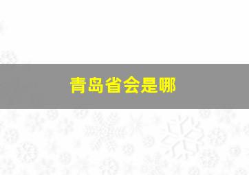 青岛省会是哪