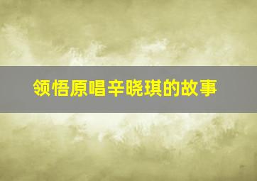 领悟原唱辛晓琪的故事