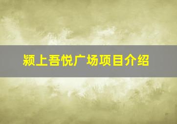 颍上吾悦广场项目介绍