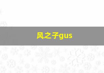 风之子gus