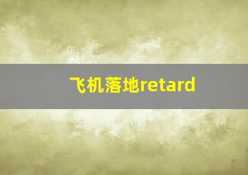 飞机落地retard