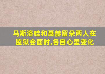 马斯洛哇和聂赫留朵两人在监狱会面时,各自心里变化