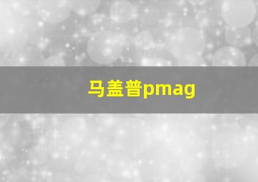 马盖普pmag