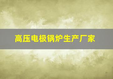 高压电极锅炉生产厂家