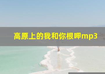 高原上的我和你根呷mp3