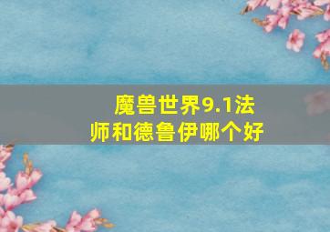 魔兽世界9.1法师和德鲁伊哪个好