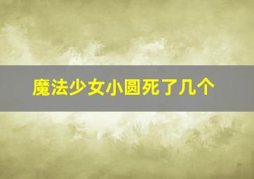 魔法少女小圆死了几个