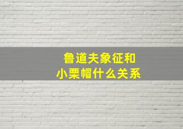 鲁道夫象征和小栗帽什么关系