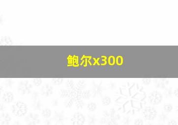 鲍尔x300