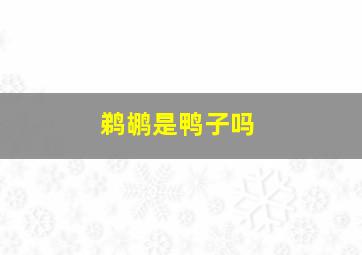 鹈鹕是鸭子吗