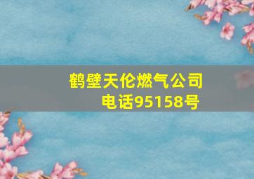 鹤壁天伦燃气公司电话95158号